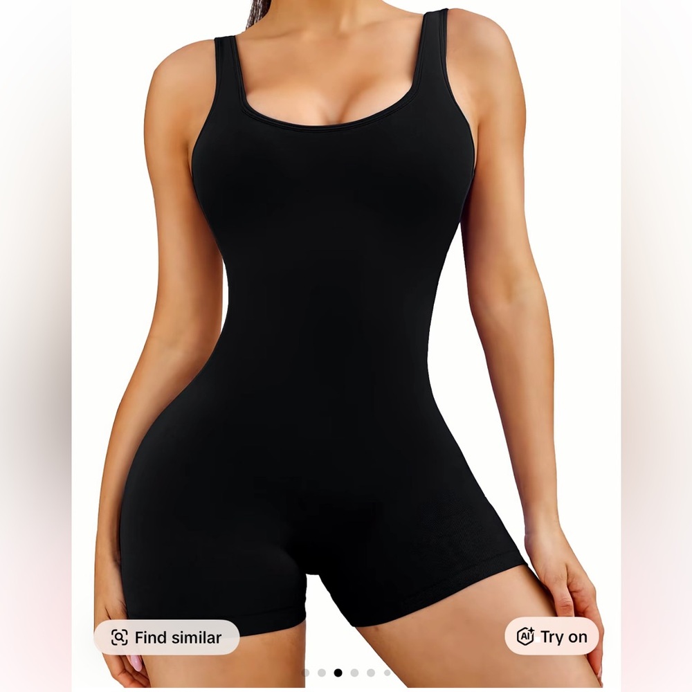 Chic Black Sleeveless Romper